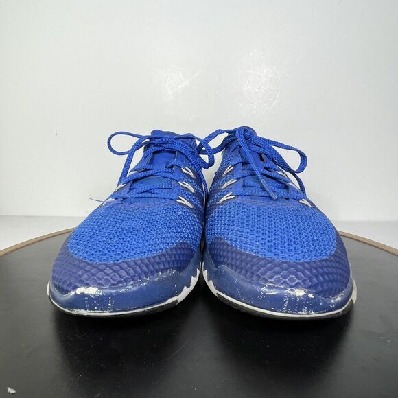 Nike Free Flyknit 3.0 Running Shoes Men 8 Blue White Lightweight Minimal Trainer - Picture 3 of 14